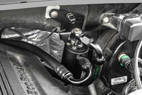 Radium F150 Raptor catch can kit installed 20-0481-FL