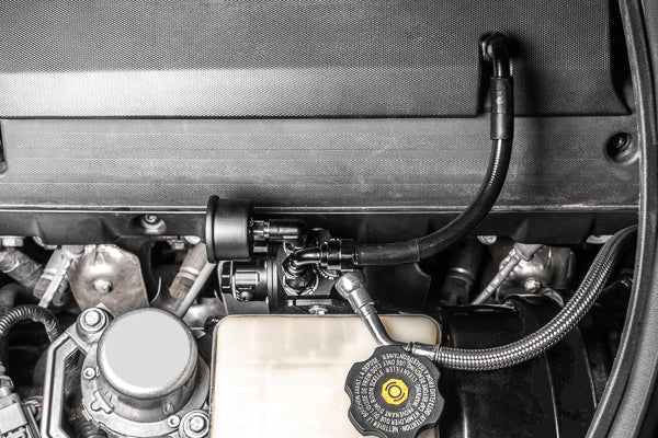 Radium C7 Corvette plumbing kit installed 20-1011