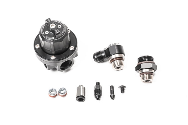 Radium Engineering DMR-RA direct mount fuel pressure regulator at Tuned By Shawn