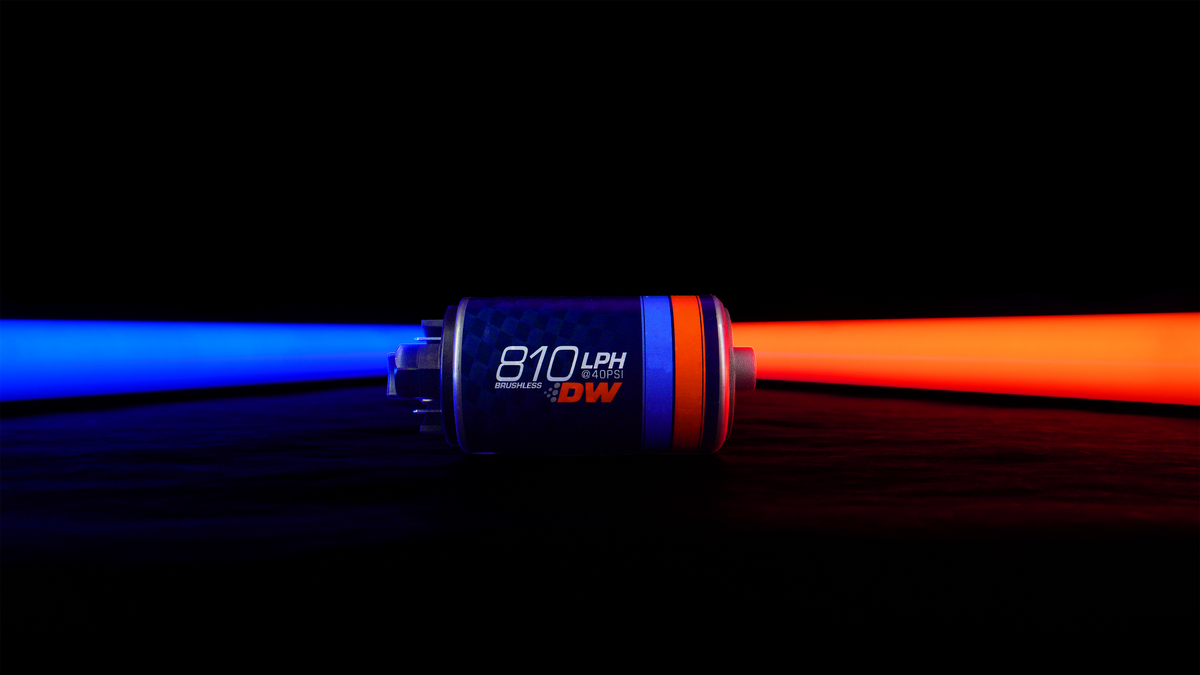 DeatschWerks DW810 brushless fuel pump body detail 9-811-C105-1002 at Tuned By Shawn