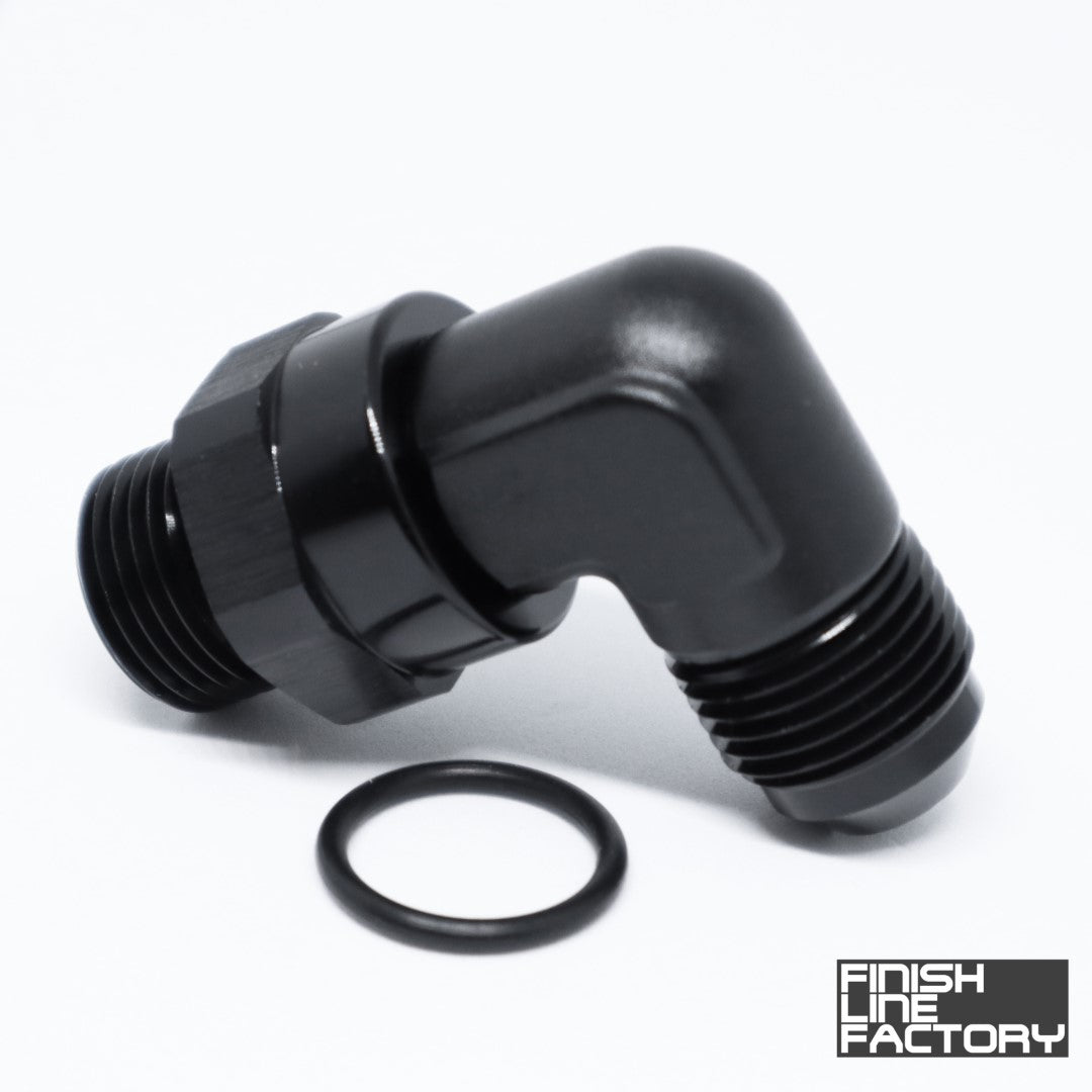 FLF ORB Swivel to AN Adapter - 90 Degree