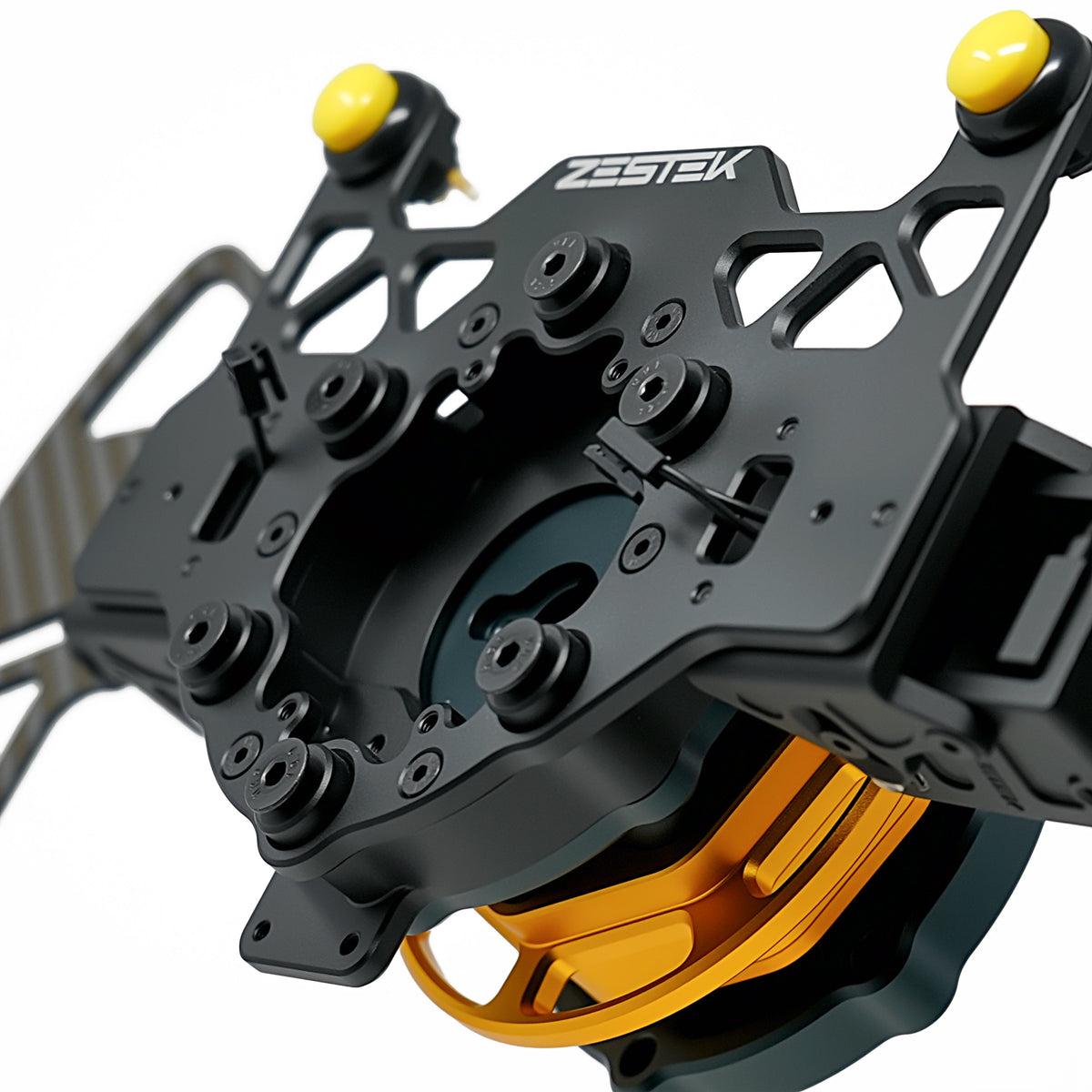 Zestek SSP paddle shifter hub with V2 quick release installed, Tuned By Shawn authorized dealer