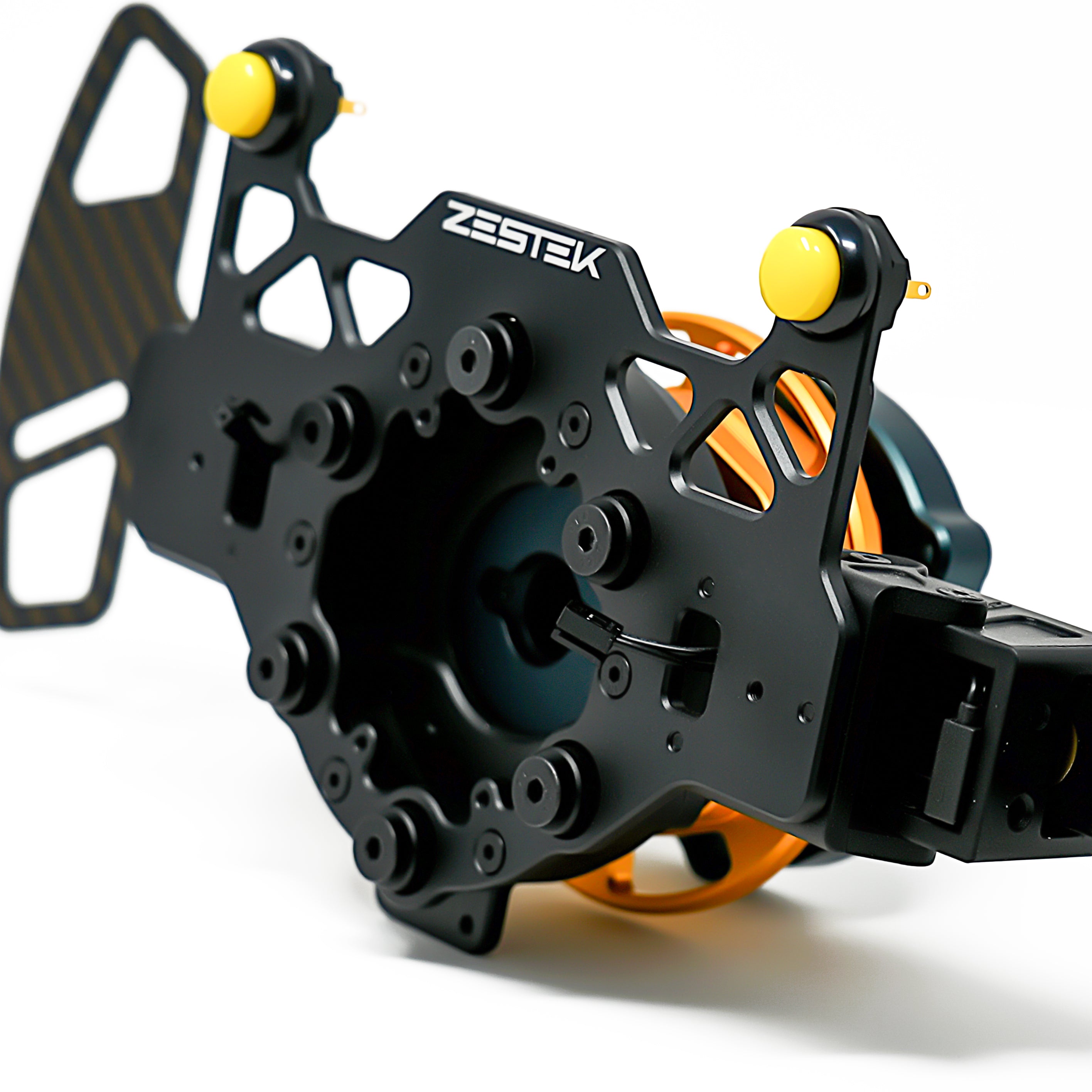 Zestek SSP steering wheel hub with paddle shifters and OTTO buttons for 8HP and DCT swaps at Tuned By Shawn