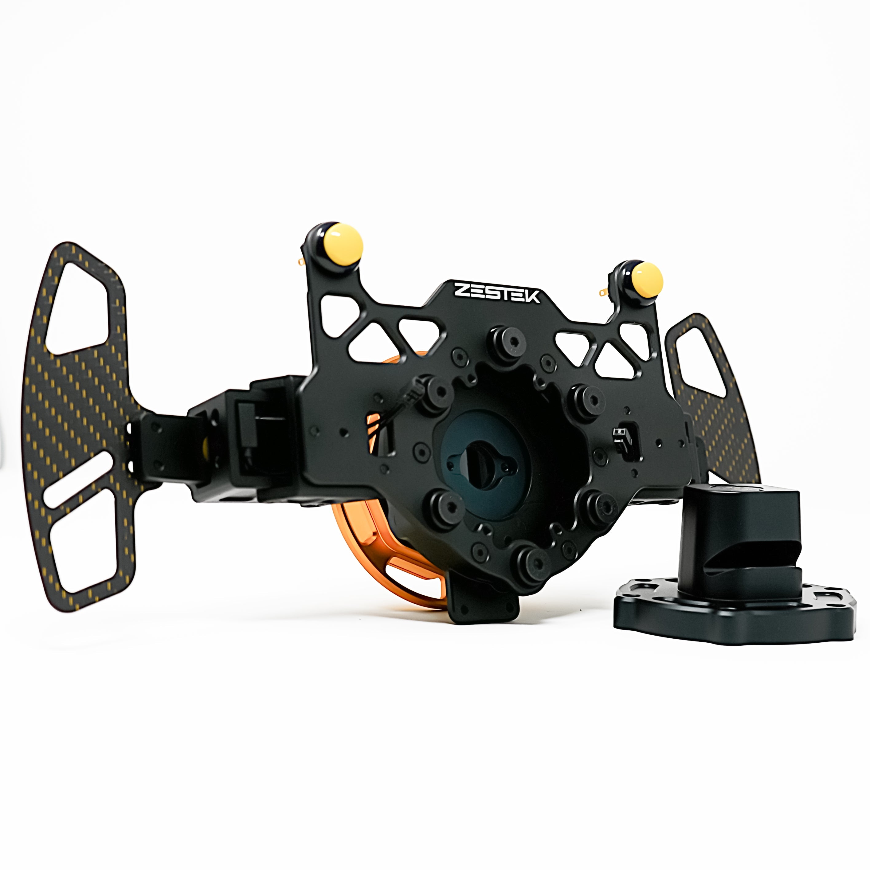 Zestek SSP steering wheel hub with paddle shifters and OTTO buttons for 8HP and DCT swaps at Tuned By Shawn