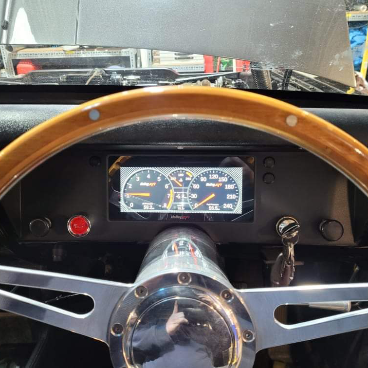 Holden HK HT HG 1968-1971 Haltech iC-7 / uC-10 dash mount by Mako Motorsport