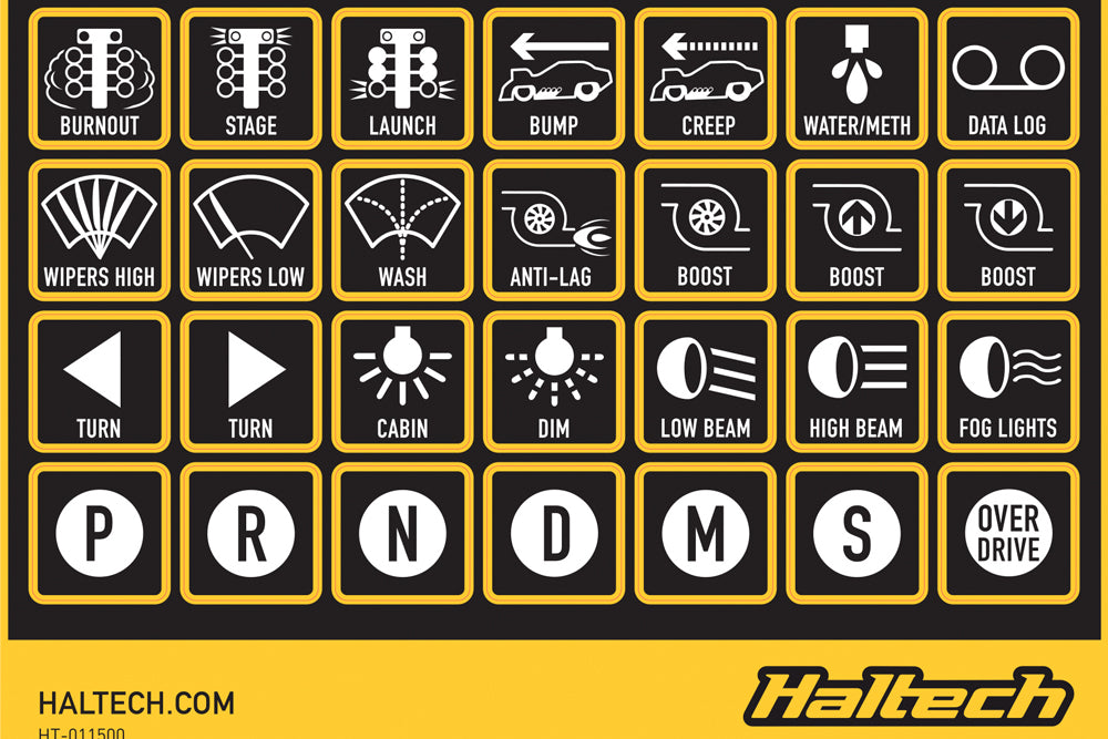 CAN Keypad Label Set (HT-011500)