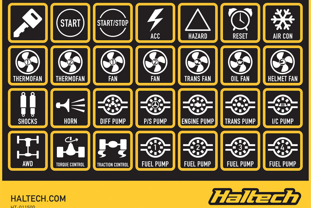 CAN Keypad Label Set (HT-011500)