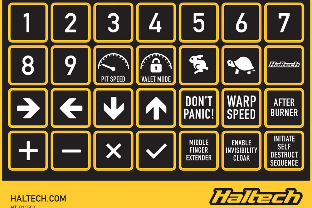 CAN Keypad Label Set (HT-011500)
