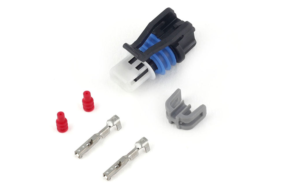 Plug and Pins Only - Delphi 2 Pin GM style Air Temp Connector (Grey) (HT-030410)