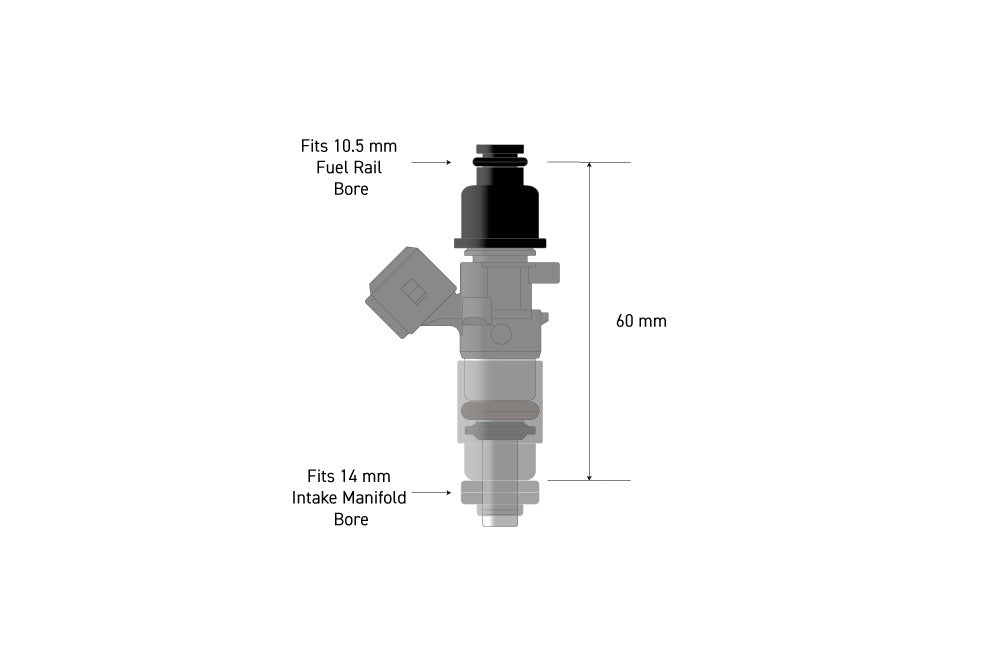 Fuel Injector Adapter 10.5mm Nissan RB26DETT GTR (HT-080001)