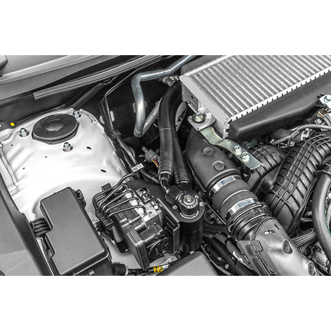 Radium CCV catch can by 2022 WRX airbox, sold by Tuned By Shawn