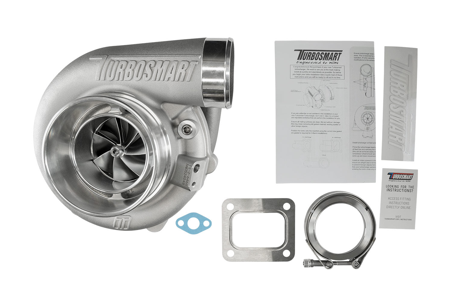 TS-2 Performance Turbocharger (Water Cooled) 6466 T4 0.96AR Externally Wastegated