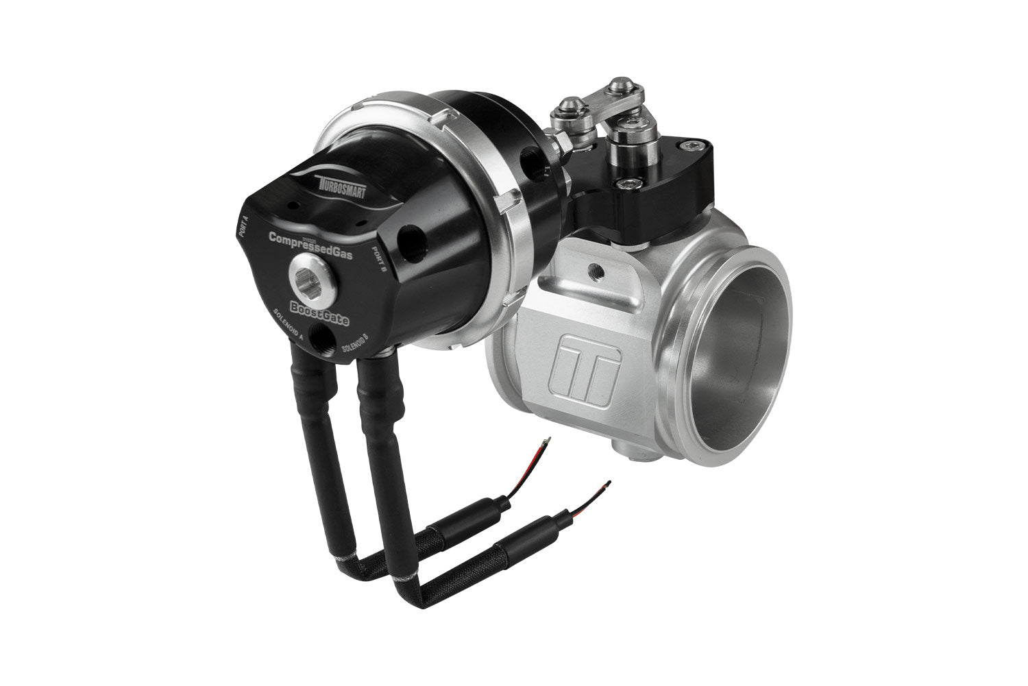 Compressed Gas BoostGate50 7PSI Black - Inbuilt Solenoids (Control In Cap CO2 Boost Control)
