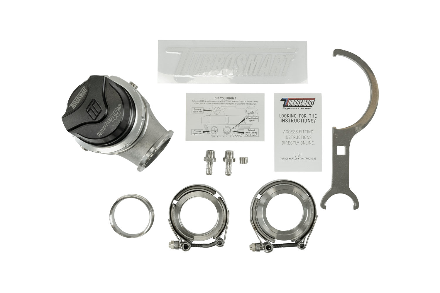 GenV HyperGate45HP 'High Pressure' 35psi External Wastegate (Black)