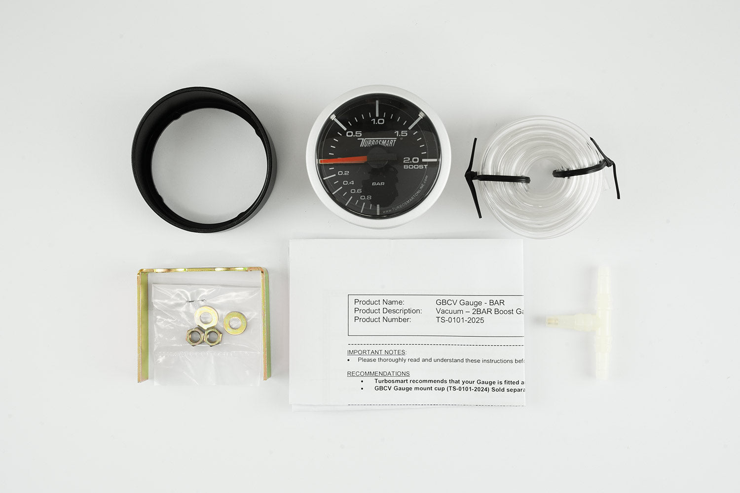 Boost Gauge 0-2 BAR 52mm - 2 1/16"