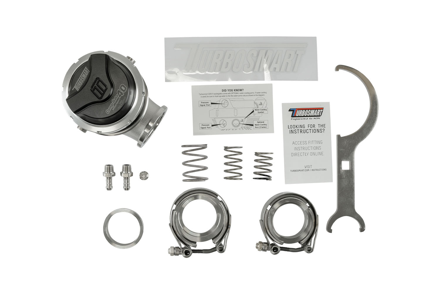 GenV CompGate40M 'Motorsport' 14psi External Wastegate (Black)