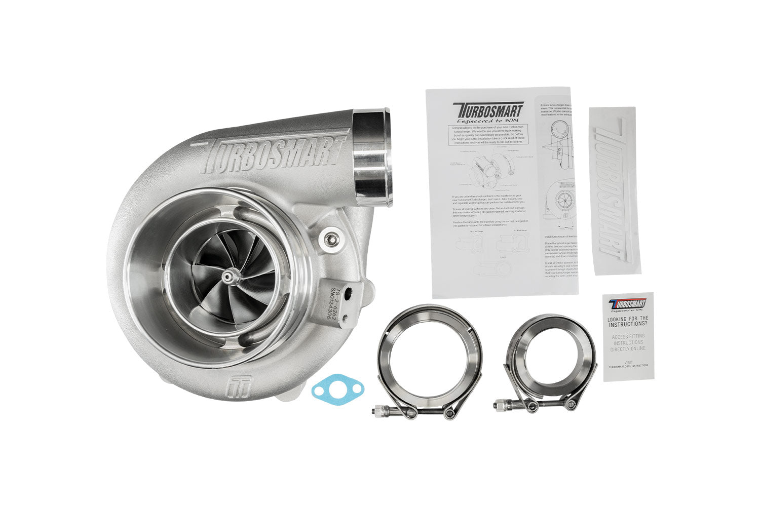 TS-2 Performance Turbocharger (Water Cooled) 6262 V-Band 0.82AR Externally Wastegated