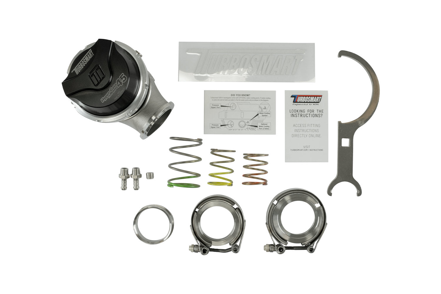GenV HyperGate45M 'Motorsport' 14psi External Wastegate (Black)