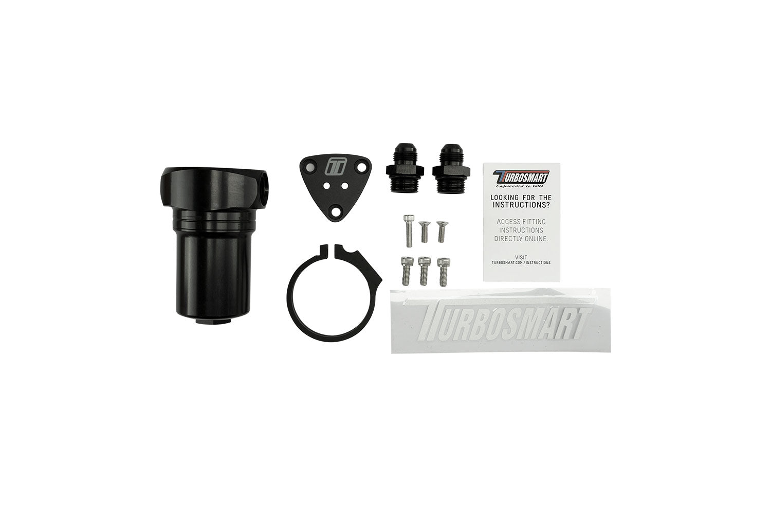 Fuel Filter Canister 10um 8AN Black