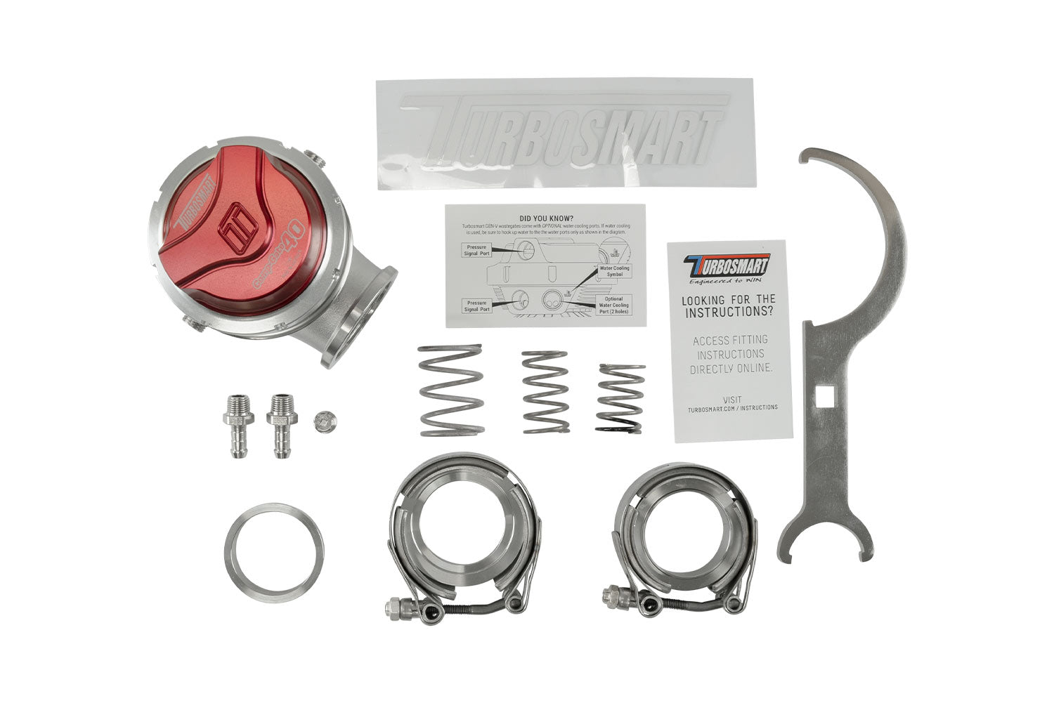 GenV CompGate40 14psi External Wastegate (Red)