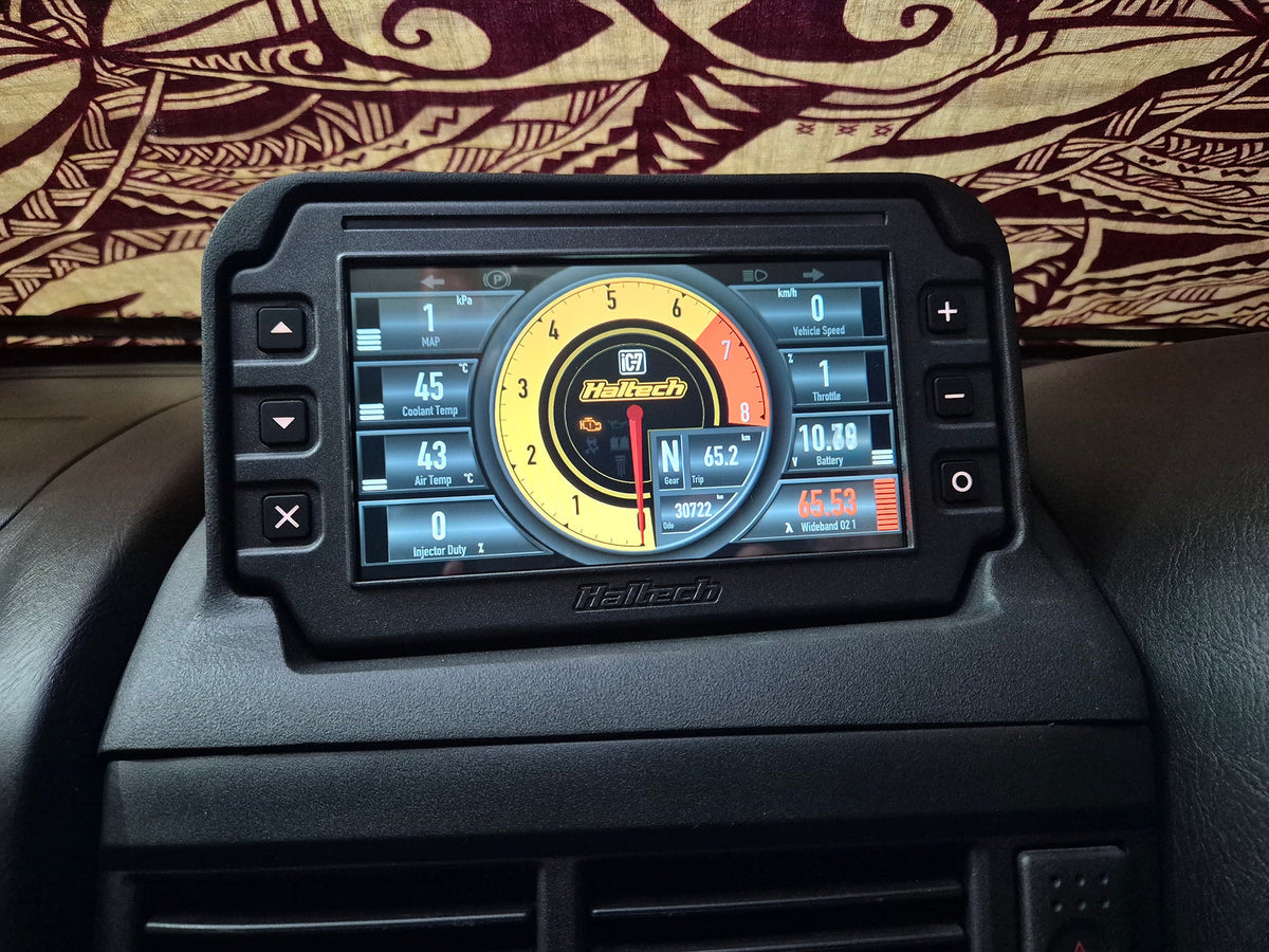 Nissan Skyline R34 1998-2002 Haltech iC-7 MFD mount by Mako Motorsport