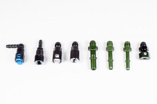 Radium Engineering SAE quick connect adapter fittings at Tuned By Shawn