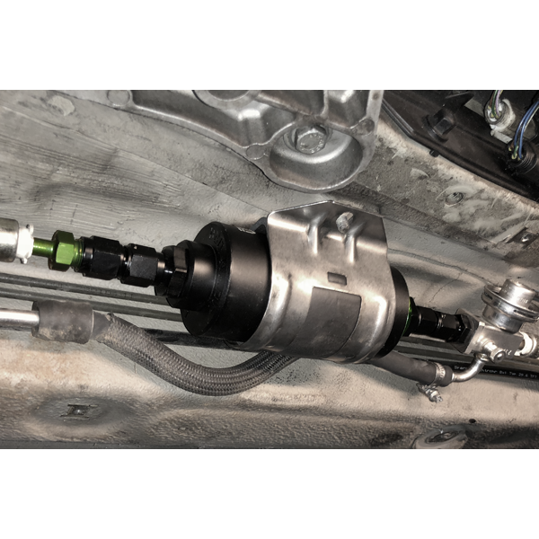 Radium filter mounted on E46, Tuned By Shawn