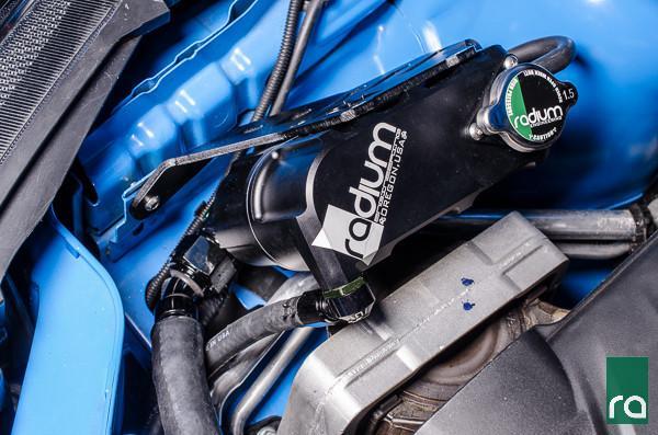 Radium EcoBoost degas tank replacement, sold by Tuned By Shawn