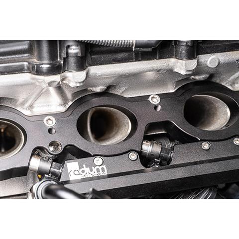 Radium Supra port injection rail detail, sold by Tuned By Shawn