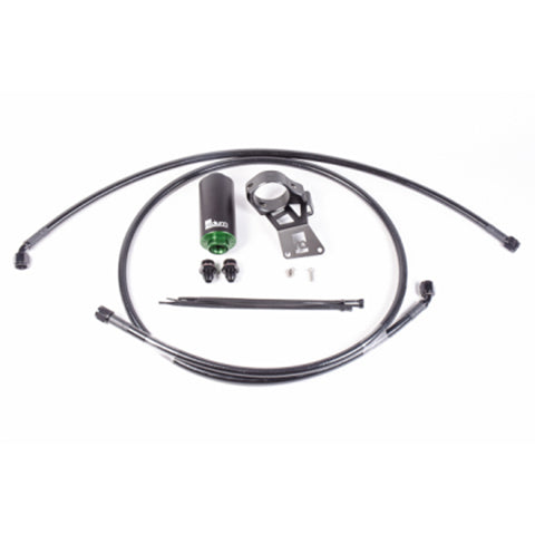 Radium Engineering Evo X fuel feed kit with microglass filter at Tuned By Shawn