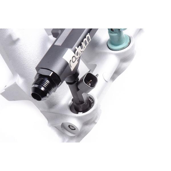 Black anodized Radium 2JZ-GE rail with 8AN ORB ports, Tuned By Shawn