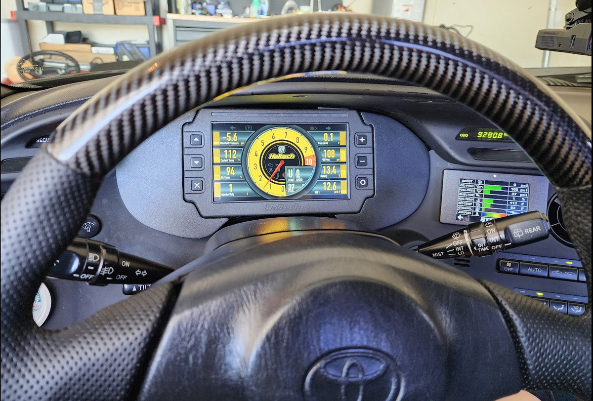 Toyota Supra Mk4 JZA80 Series 1 1993-1998 Haltech iC-7 / uC-10 dash mount by Mako Motorsport