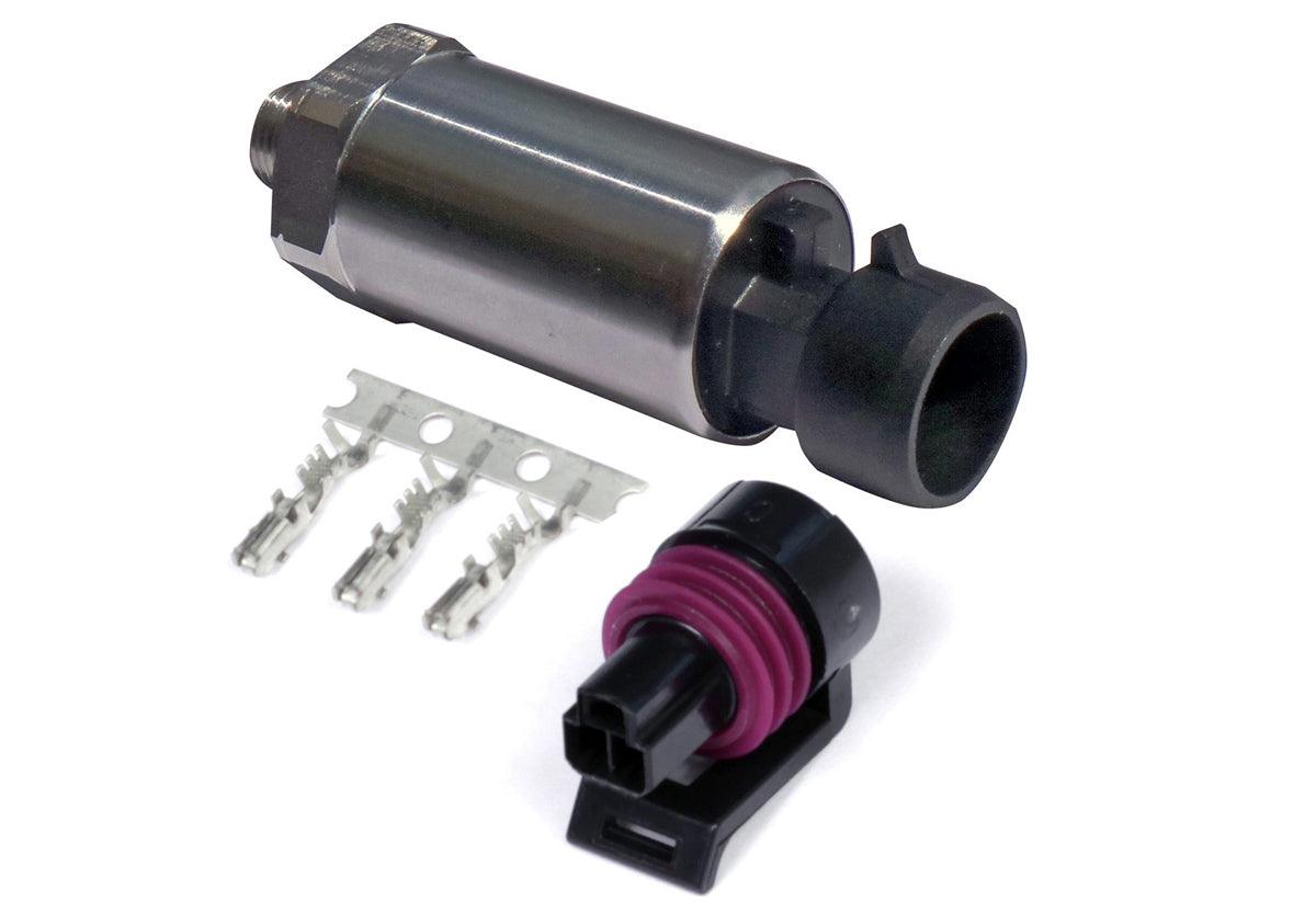 HT-010912 - 250 PSI Motorsport Fuel/Oil/WastegatePressure Sensor (Stainless Steel Diaphragm)