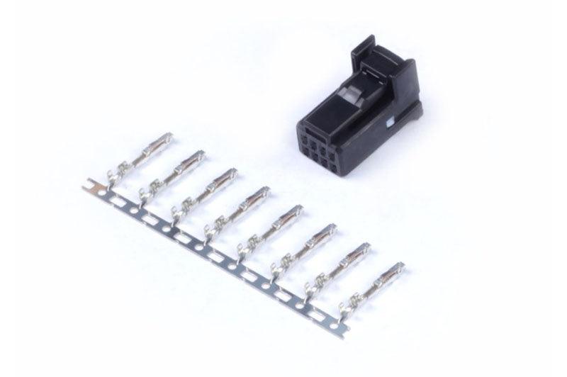 HT-030003 - Plug and Pins Only - 8 Pin Black Tyco