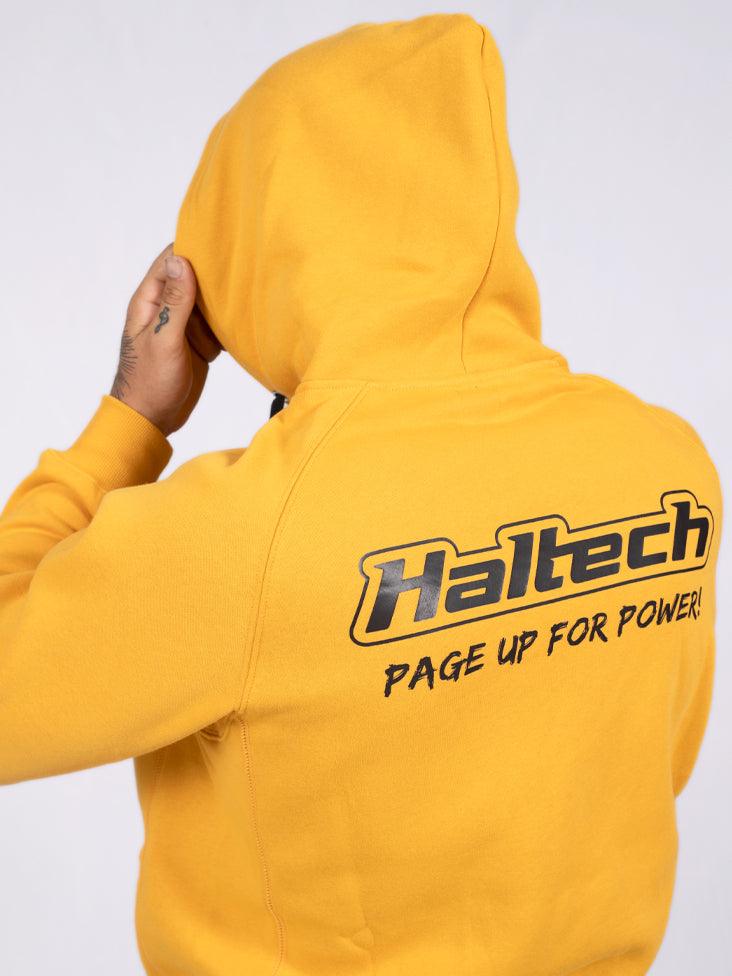 Haltech "Classic" Hoodie Yellow from Tuned By Shawn