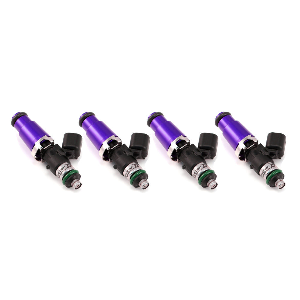 ID1050-XDS fuel injectors set of 4 for 60mm, 14mm Adapter Top, 14mm Lower O-Ring, sold by Tuned By Shawn