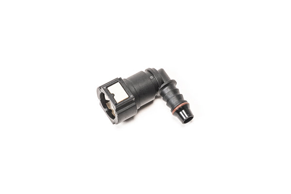 Radium 10mm SAE Female to 90 Degree 3/8in Barb Universal 14-0703