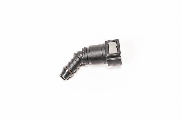 Radium 10mm SAE Female to 45 Degree 3/8in Barb Universal 14-0704