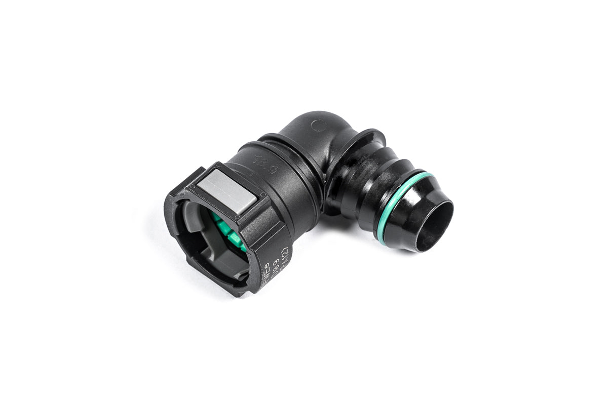 Radium 3/4in SAE Female to 90 Degree 3/4in Barb Universal 14-0927