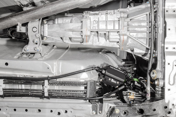 Radium FR-S BRZ fuel filter mount installed