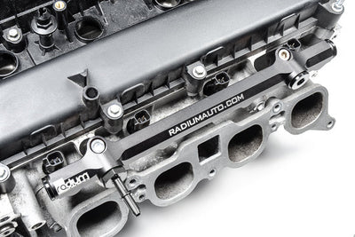 Radium MZR Duratec fuel rail installed