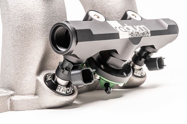 Radium EJ257 top feed rails installed, sold by Tuned By Shawn