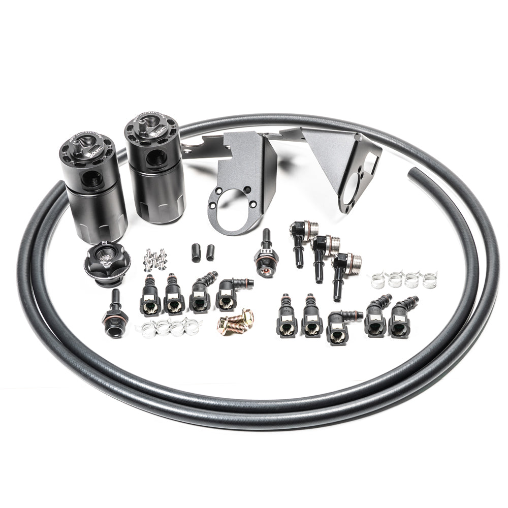 Radium Engineering Dual CCV catch can kit 2005-2013 Corvette C6 20-0787-FL