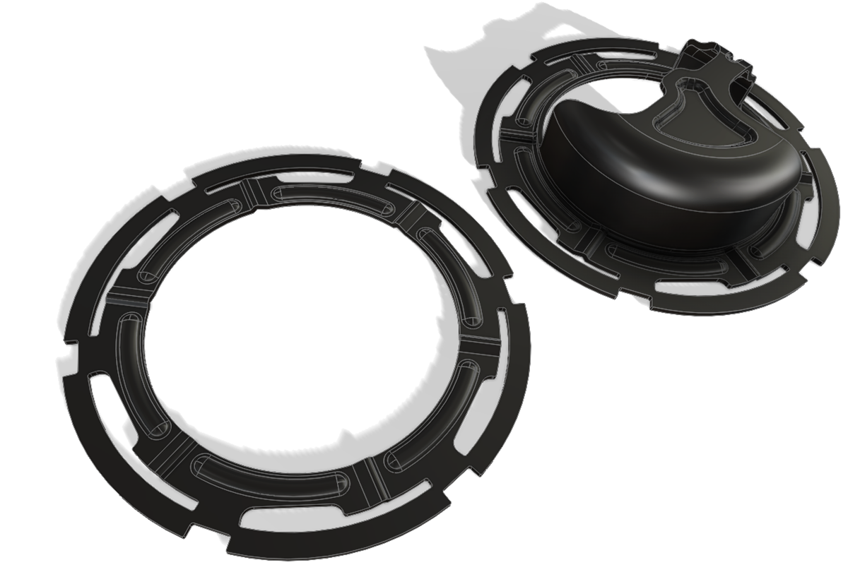 Radium C8 Corvette fuel tank lock ring comparison 20-1115