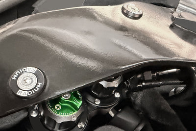 Radium Mustang FPR mount installed detail 20-1226
