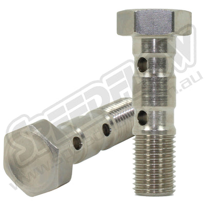 300 Series 3/8"-24 Double Banjo Bolts for 10mm Banjo