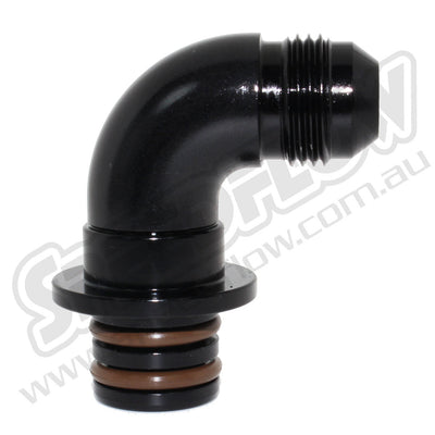 AN Male to Transmission 90° Adapter