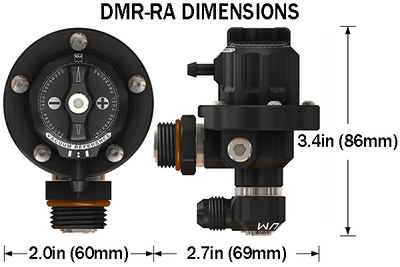 Radium green DMR-RA regulator with tool-less adjustment knob, sold by Tuned By Shawn