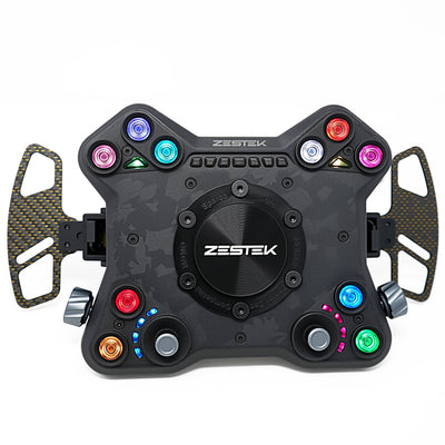 Front view of the Ford Zestek SCX hub carbon fiber composite panel, sold by Tuned By Shawn