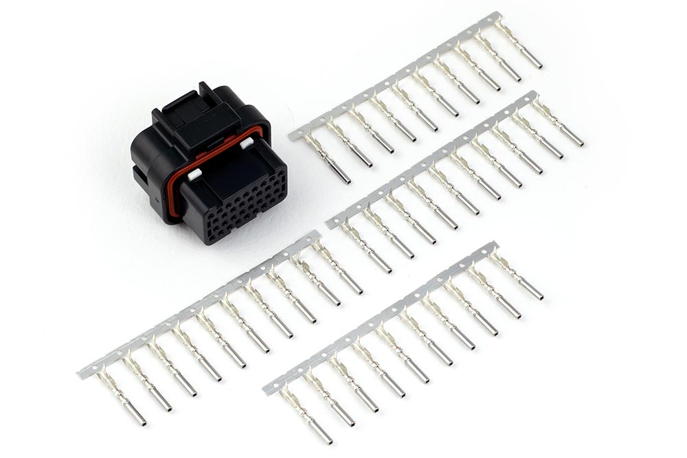 Plug and pins only AMP 34 pin Key 2 4 Row 4 Key Superseal (HT-030011)